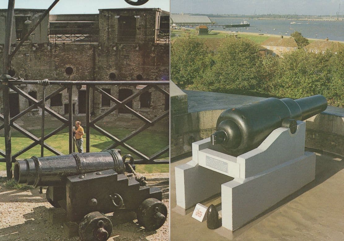 Harwich Redoubt Military Cannon 2x Essex Postcard s