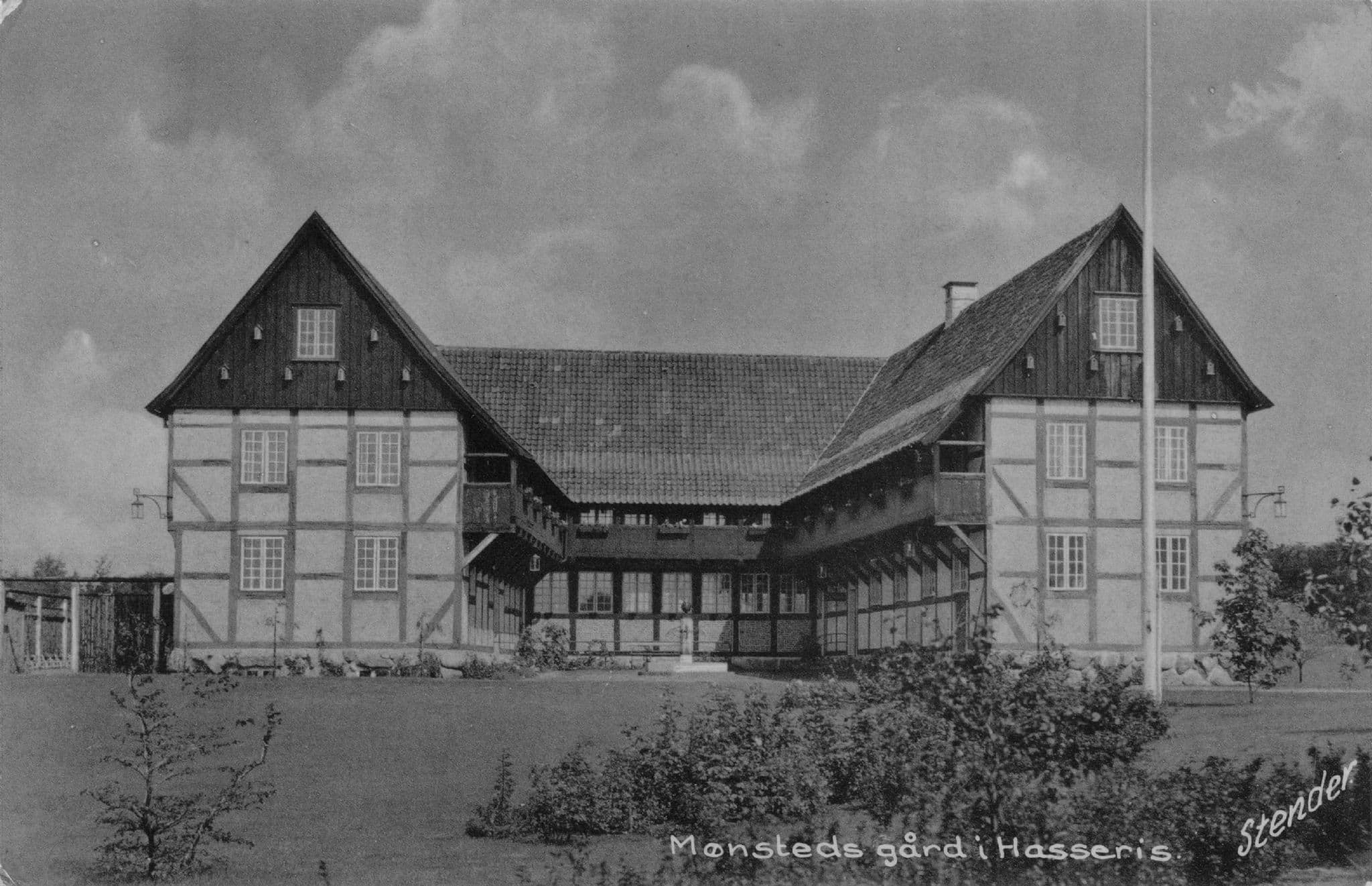Hasseris Monsteds Gard Aalborg Denmark Old Real Photo Postcard