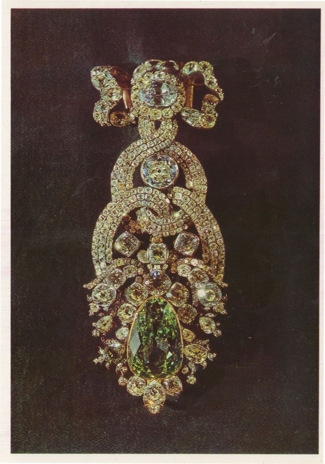 Hat Ornament Green Jems Of Antique Saxon Crown Jewels Postcard