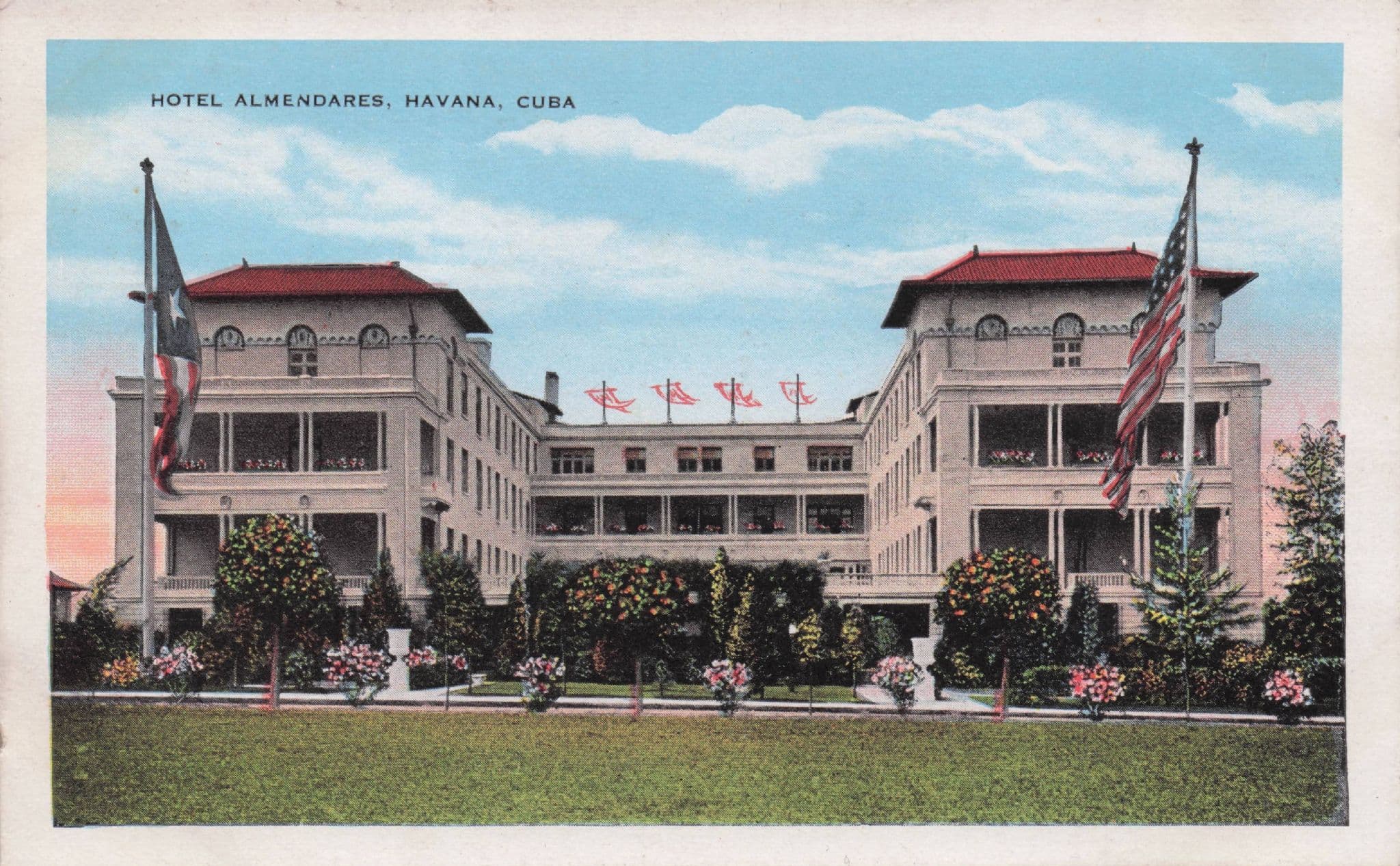 Havana Hotel Almendares Cuba Antique Postcard