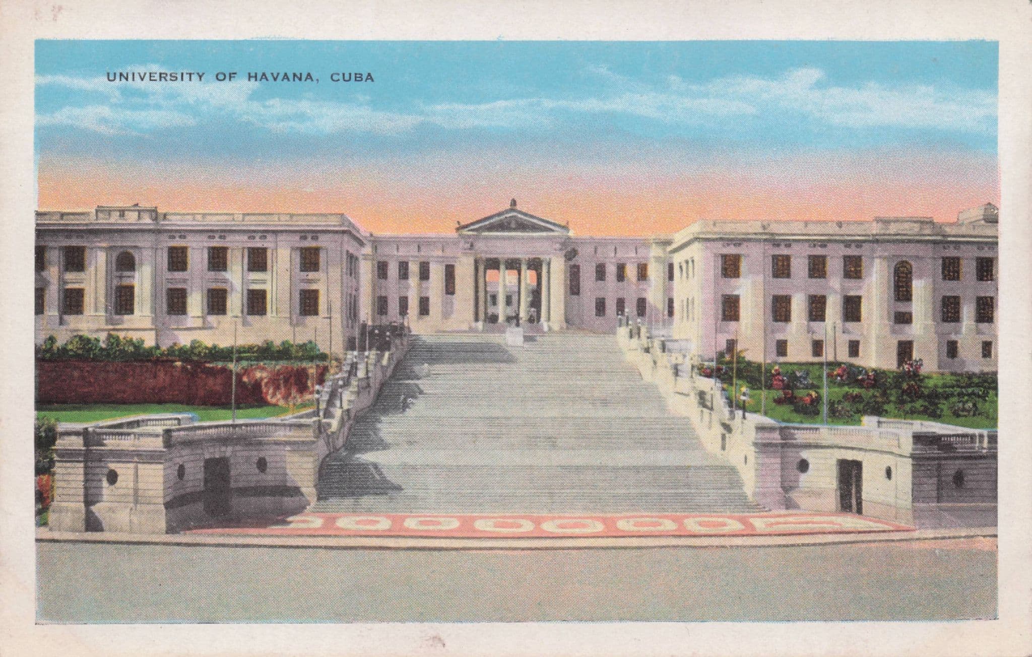 Havana Student University Cuba Old Postcard