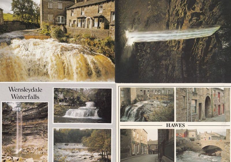 Hawes Wensleydale Waterfalls 4x Postcard s