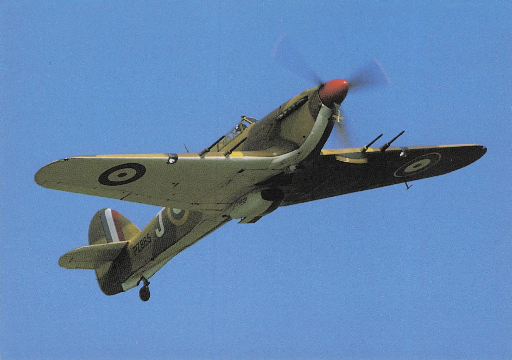 Hawker Hurricane 11c PZ685 Military Plane Salmon Camera Photo Postcard