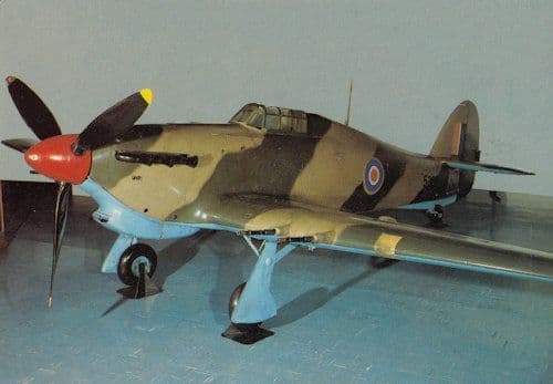 Hawker Hurricane IIC 2c At Johannesburg South Africa WW2 Plane Postcard
