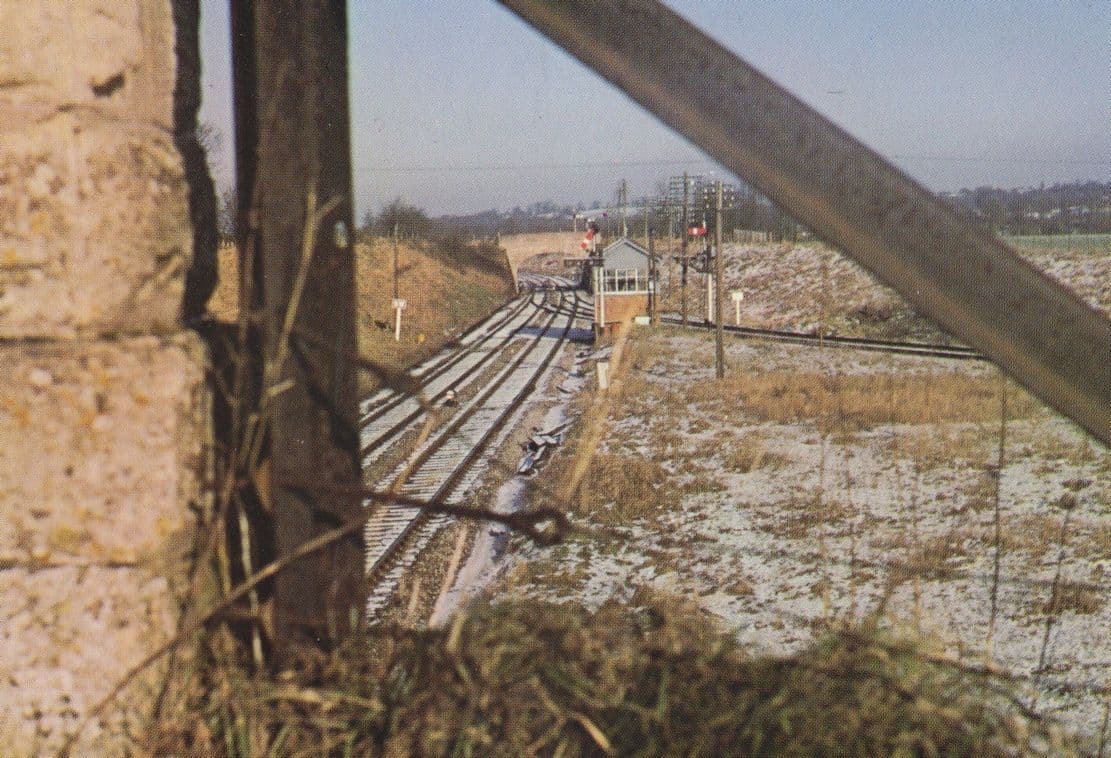 Hawkeridge Junction Trowbridge Train Bath Signal Box Postcard