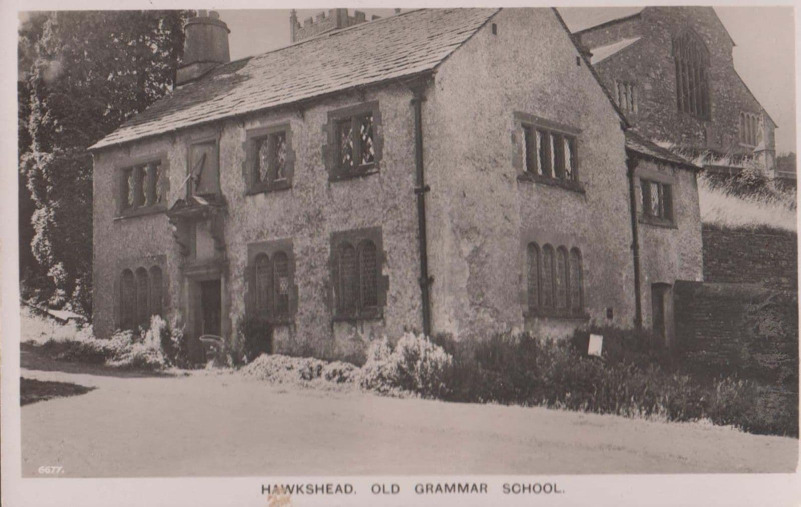 Hawkshead Grammar School Cumbria Real Photo Postcard