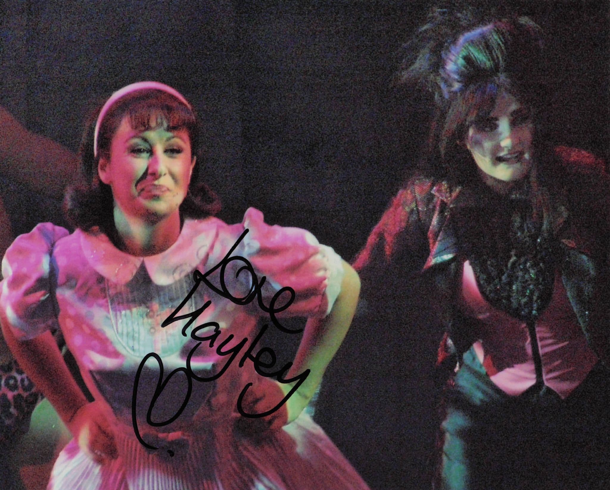 Hayley Tamaddon Emmerdale Rocky Horror Picture Show Large Hand Signed Photo