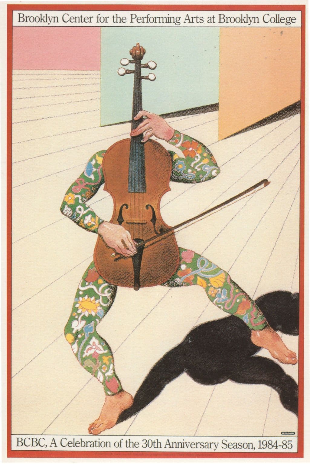 Headless Musician HSBC Brookyn Centre For Performing Arts Rare Postcard
