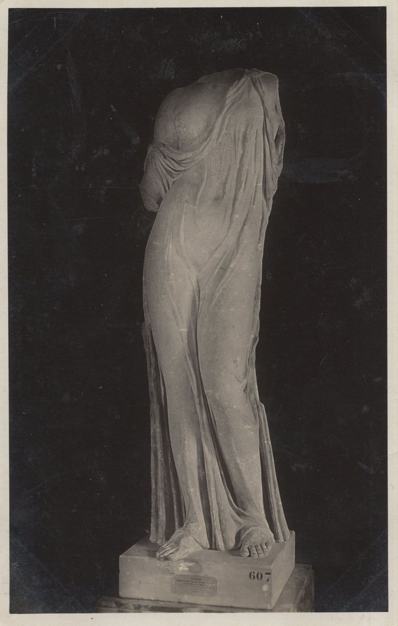 Headless One Breasted Nude Roman Woman Statue Temple of Venus Genetrix Old Postcard