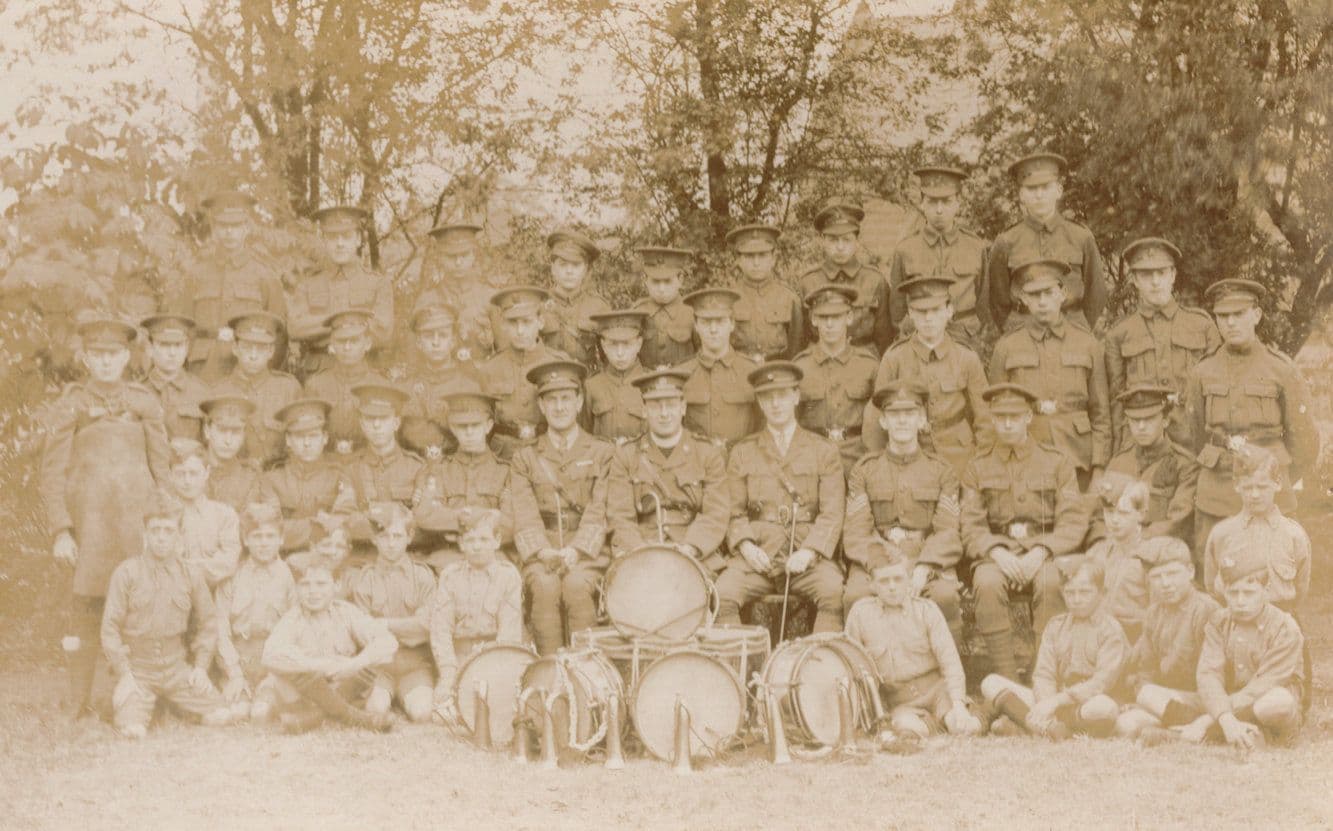 Heeley Sheffield 1921 Military Army Regiment Real Photo Postcard
