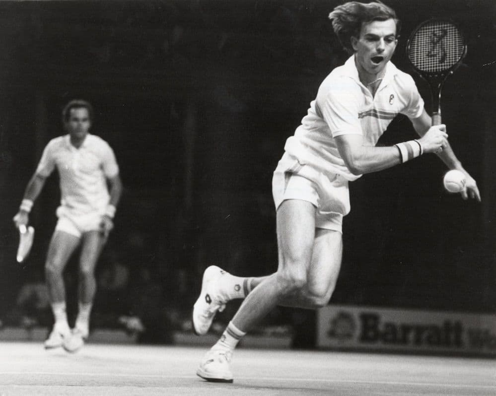 Heinz Gunthardt Switzerland Balazs Tardocky Tennis 10x8 Press Photo