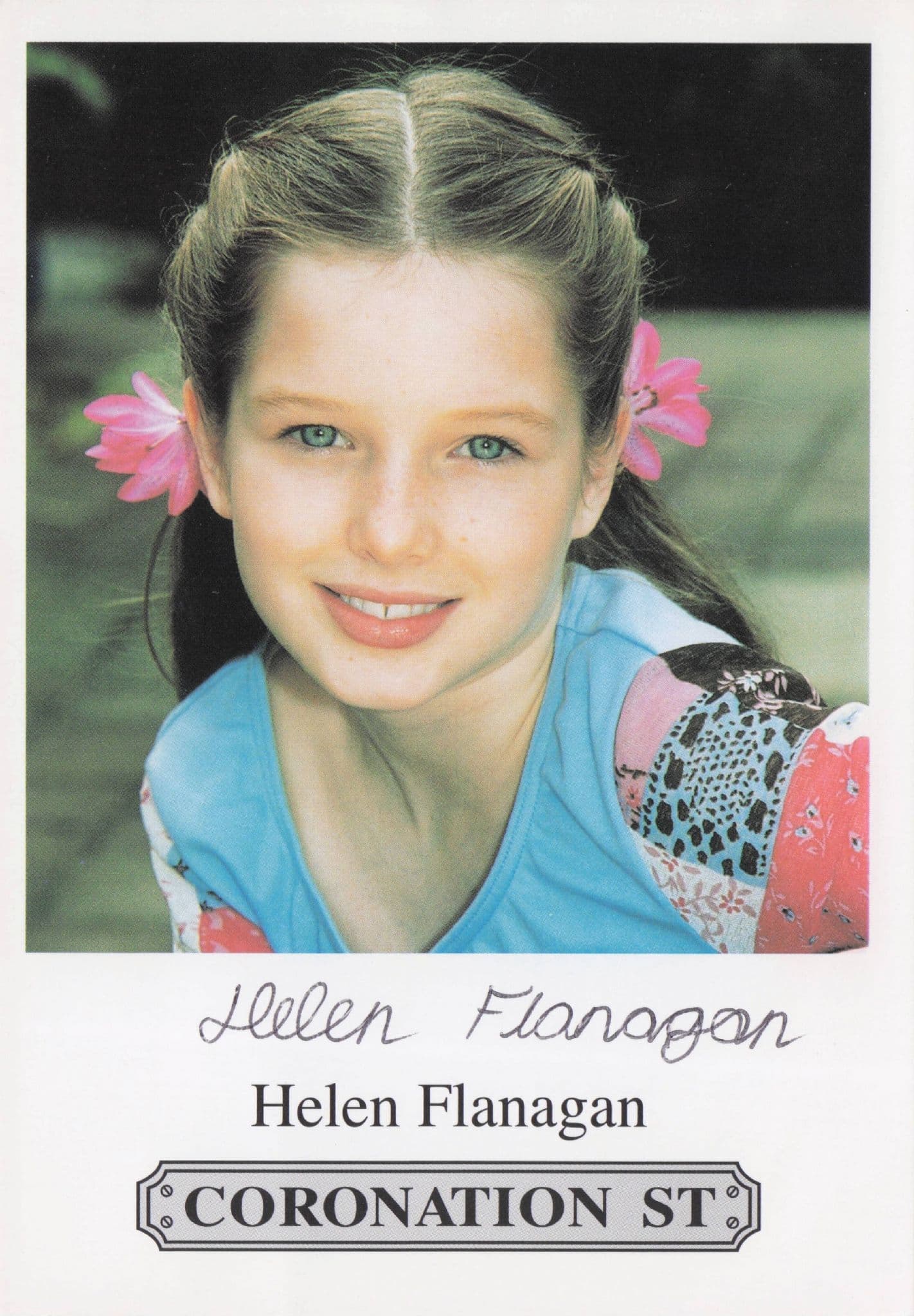 Helen Flanagan in Coronation Street Rare Hand Signed Cast Card Photo