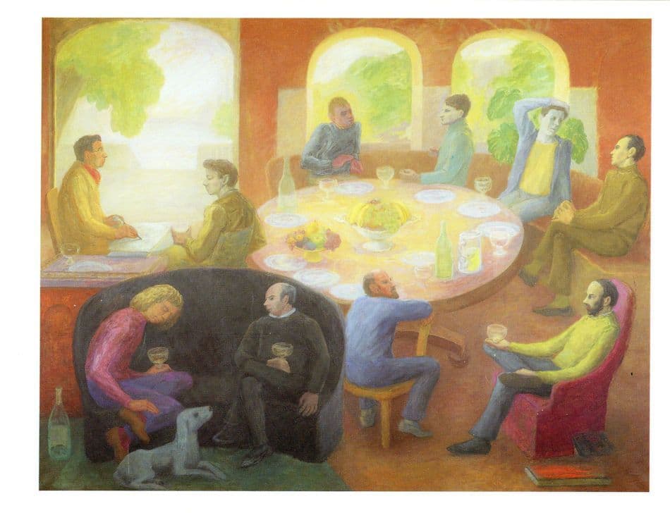 Helen Lessore Symposium 1 Tate Gallery Painting Postcard