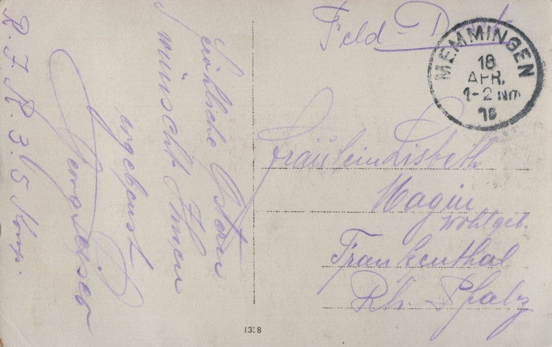 Hemmingen Germany WW1 Soldiers Hand Signed Feldpost War Photo Postcard