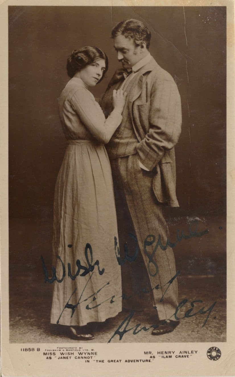 Henry Ainley Shakespeare Actor Laurence Olivier Lover Hand Signed Photo