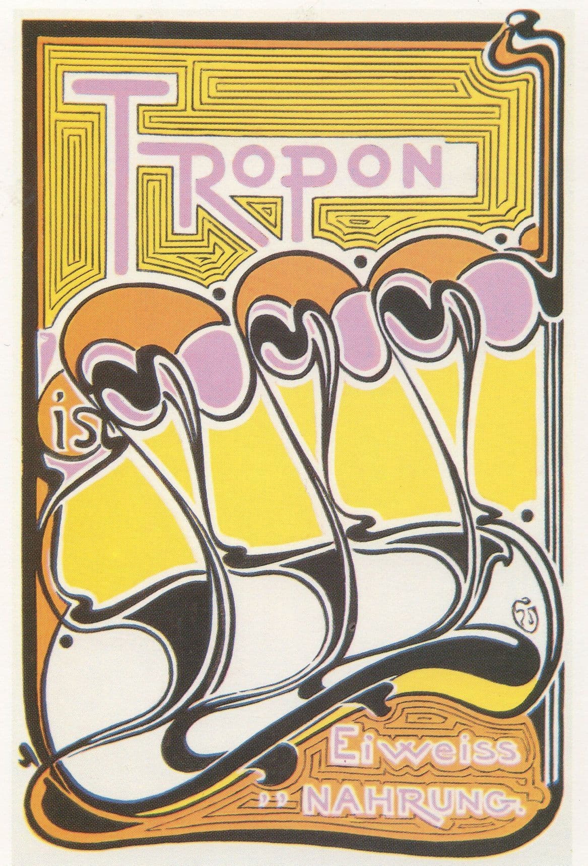 Henry Clemens Van De Velde Tropon Advertising Postcard