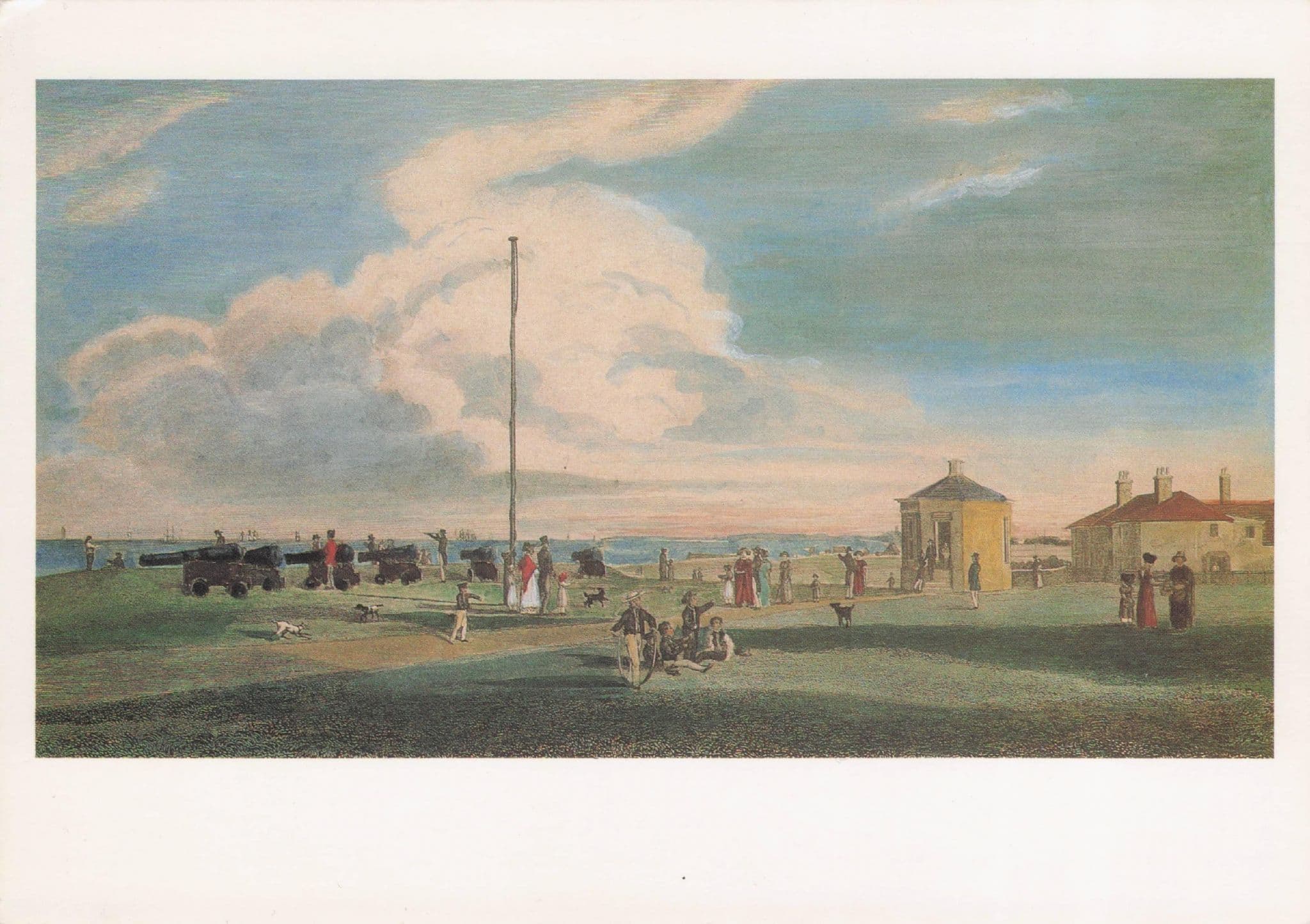 Henry Davy Gun Hill Southwold Suffolk Painting Postcard