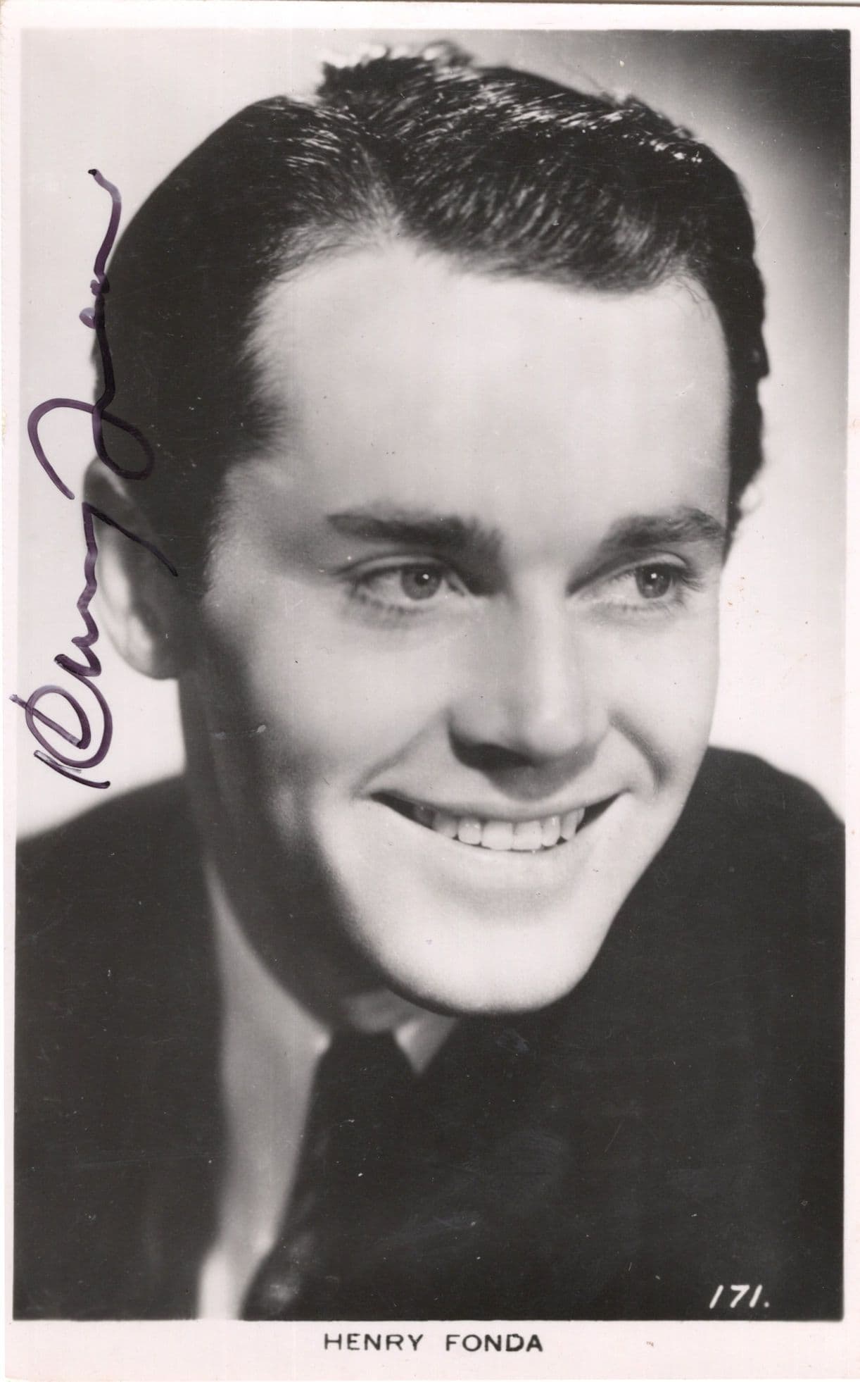 Henry Fonda Antique Undedicated EX Hand Signed Photo