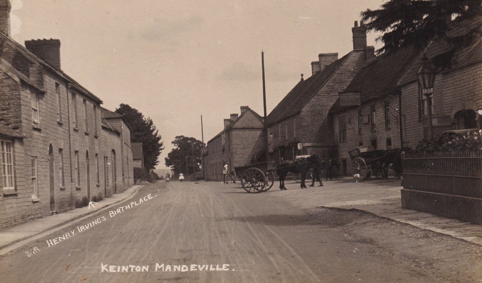Henry Irving Birthplace Somerset Keinton Mandeville Antique Real Photo Postcard