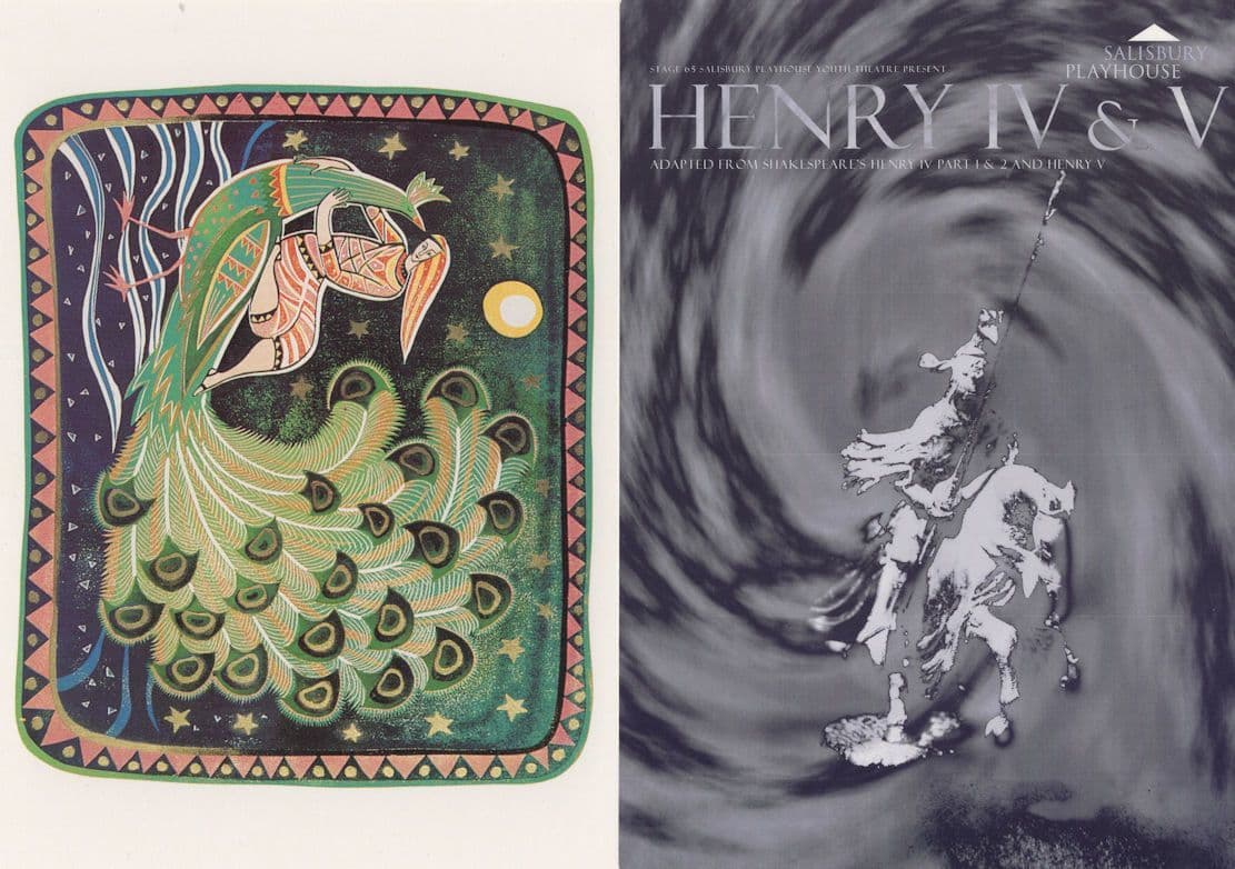 Henry IV V A Dream Of Anthony & Louisa 2x Salisbury Theatre Postcard s