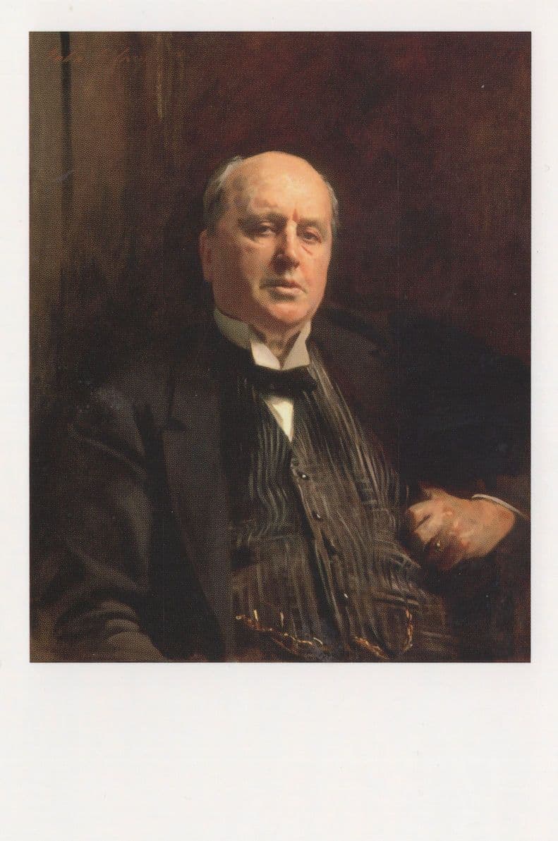 Henry James Book Author London Portrait Gallery Painting Postcard