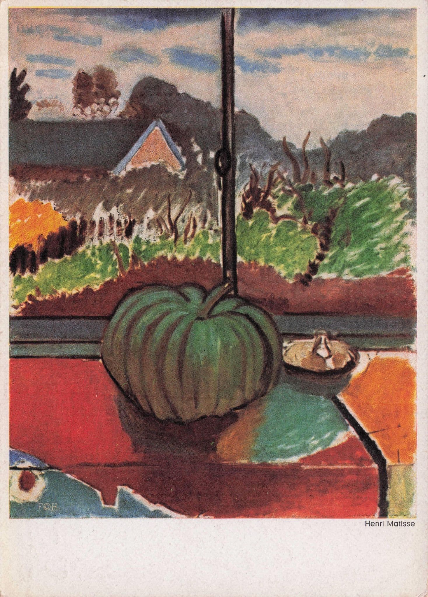 Henry Matisse The Pumpkin La Courge Painting Postcard