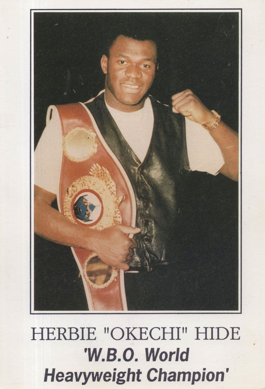 Herbie Hide of Norwich WBO World Boxing Champion Rare Media Publicity Photo