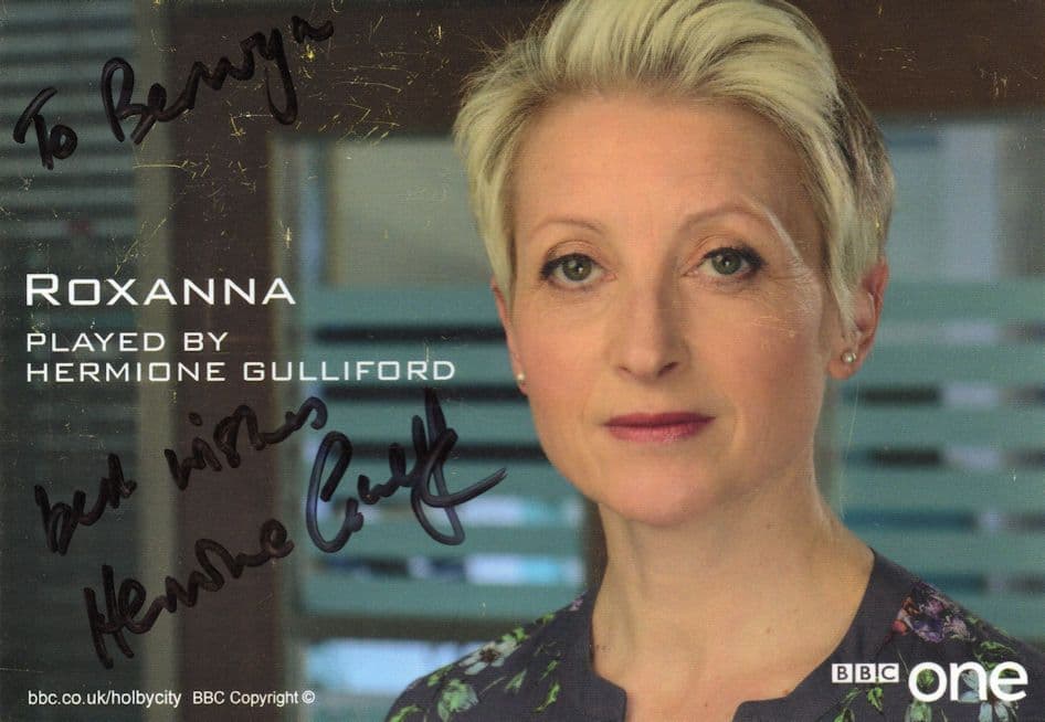 Hermione Gulliford as Roxanna Holby City RARE BBC Hand Signed Cast Card Photo