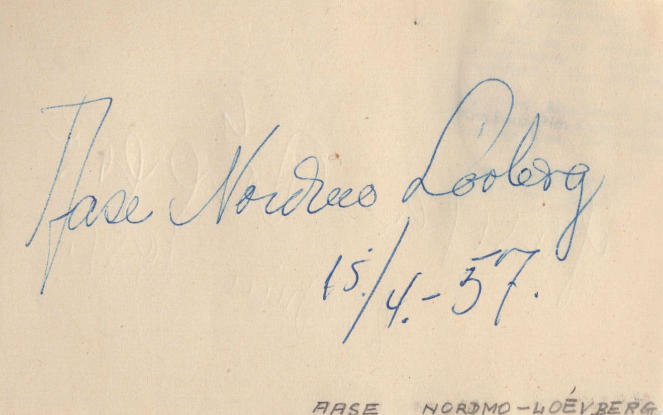 Hertha Topper Austrian Opera Contralto Aase Lovberg Autograph Photo Card