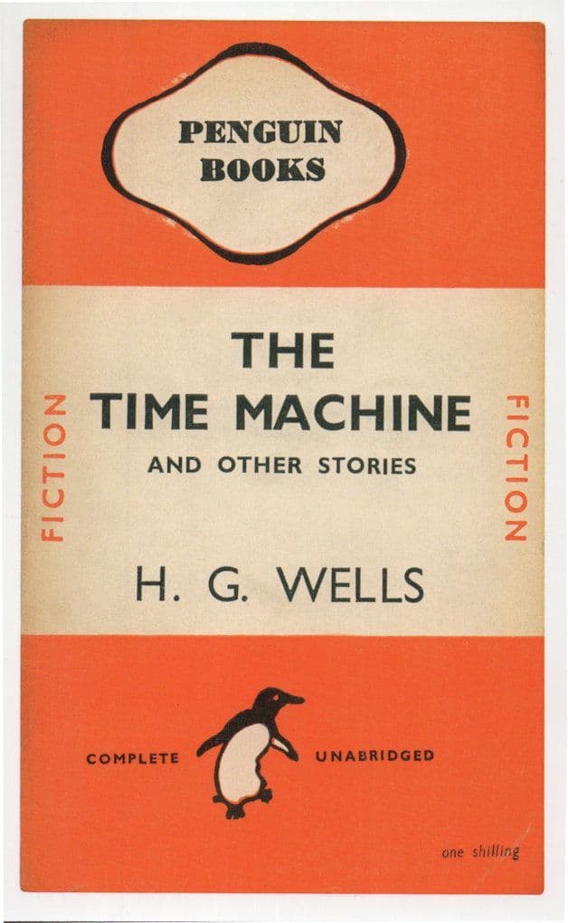 HG Wells The Time Machine & Other Stories 1946 Book Postcard