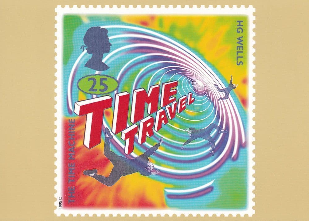 HG Wells The Time Machine Tunnel Book Limited Postcard