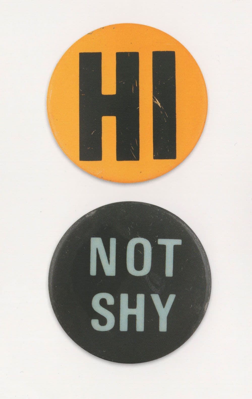 Hi Not Shy Sexist Comic Dating Button Pin Badge Postcard