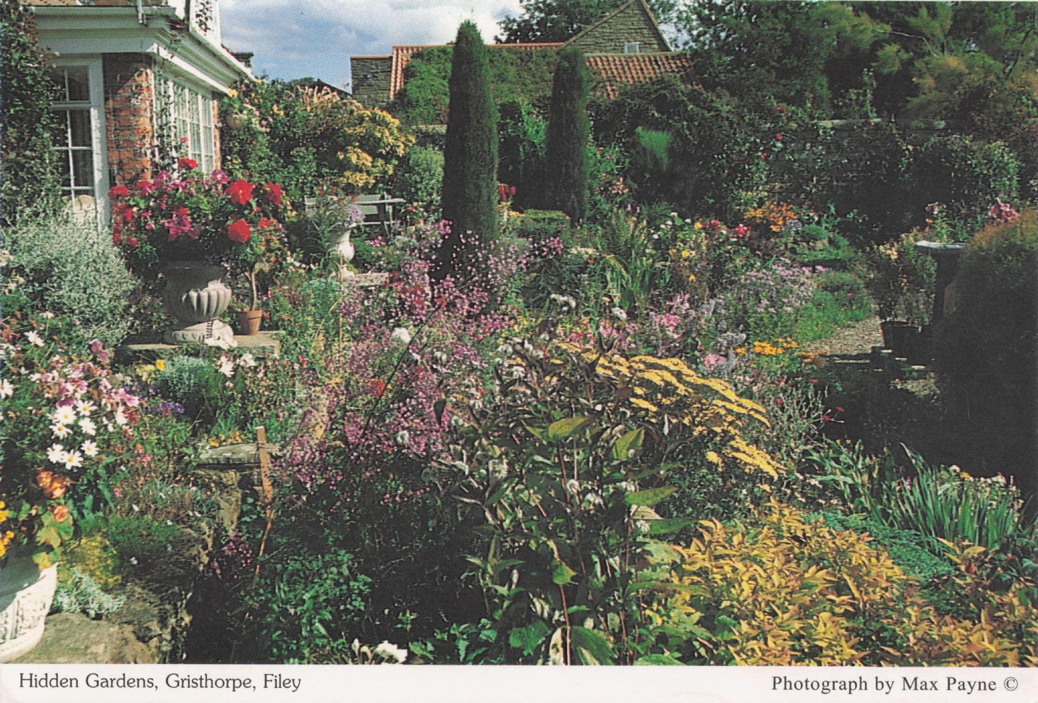 Hidden Gardens Gristhorpe Scarborough Filey Vintage Postcard