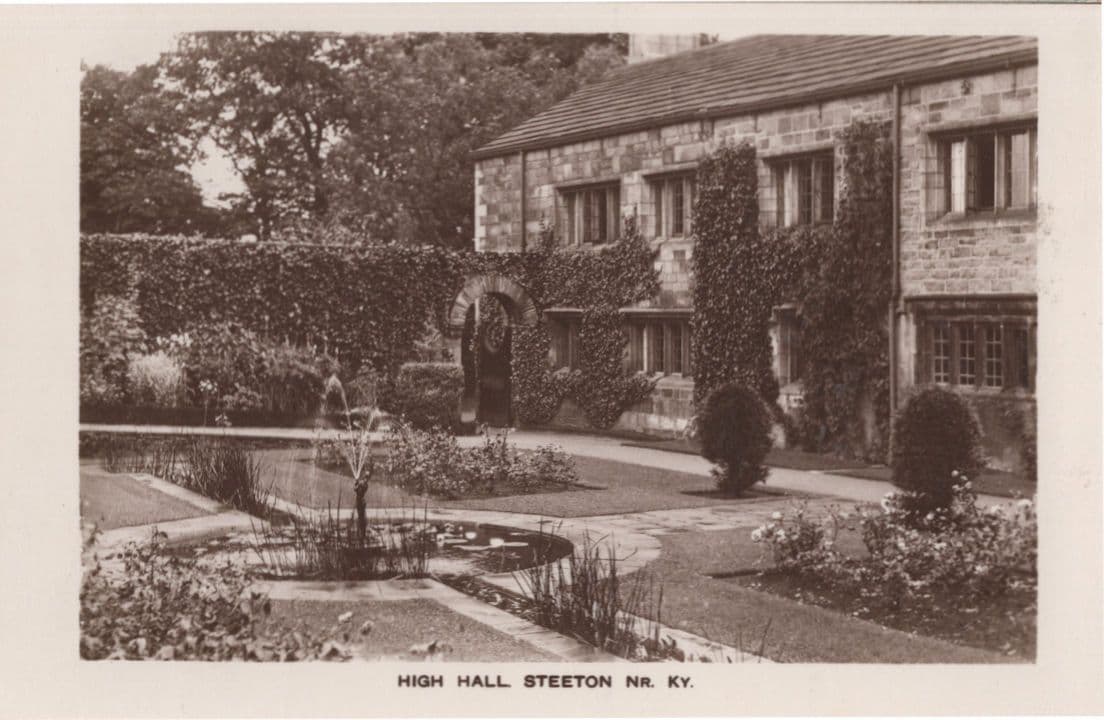High Hall Steeton Yorkshire Old Postcard