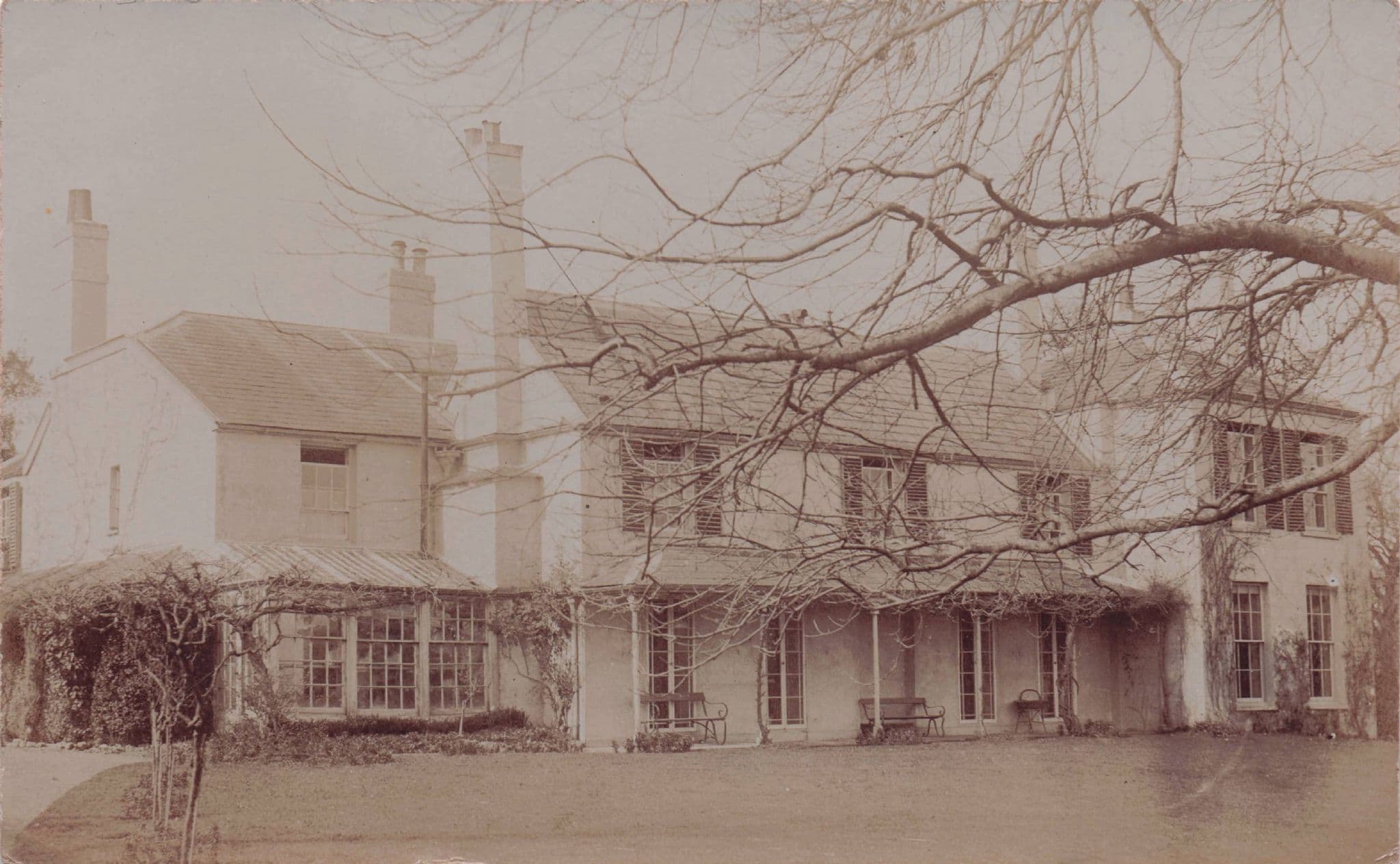 High House Kenton Devon Antique From Resident Real Photo Postcard