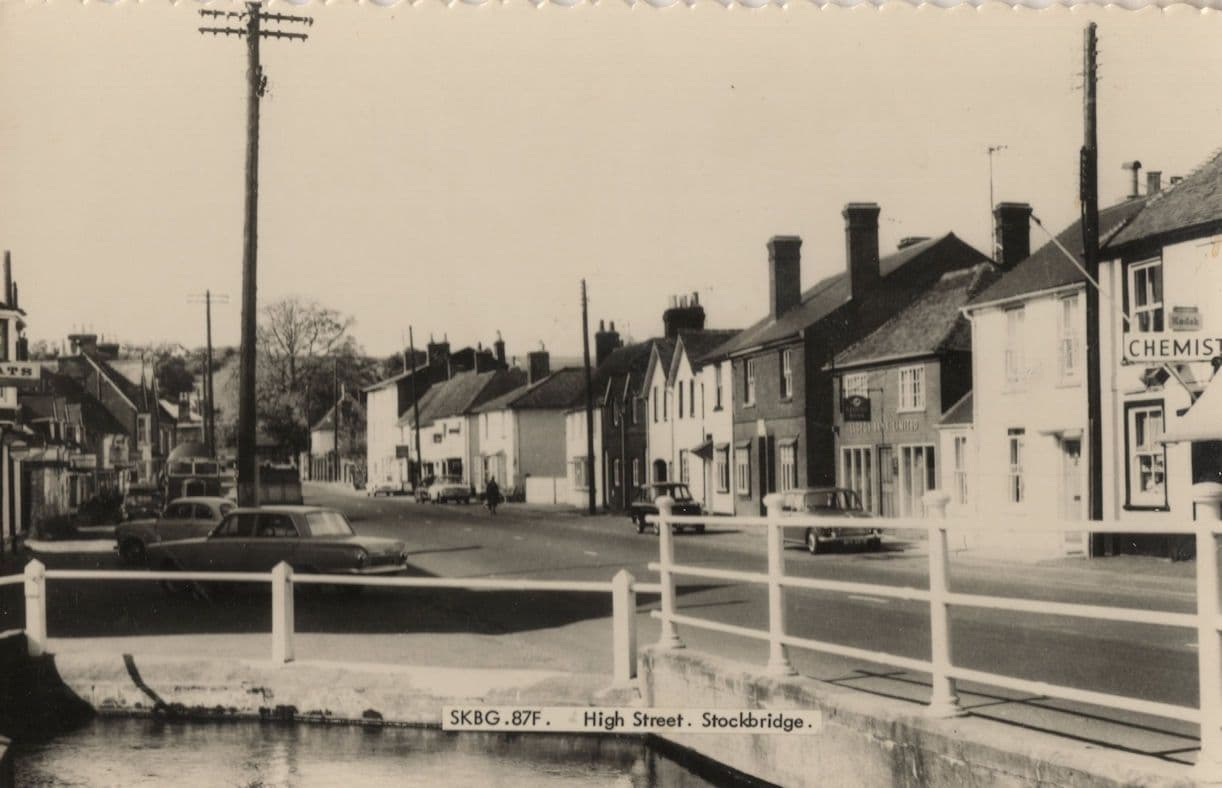 High Street Chemists Pharmacy Stockbridge Hampshire RPC Postcard