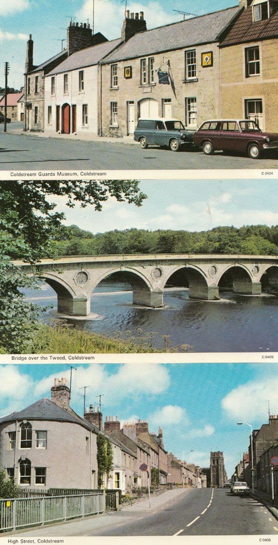 High Street Coldstream Museum 3x 1970s Postcard s