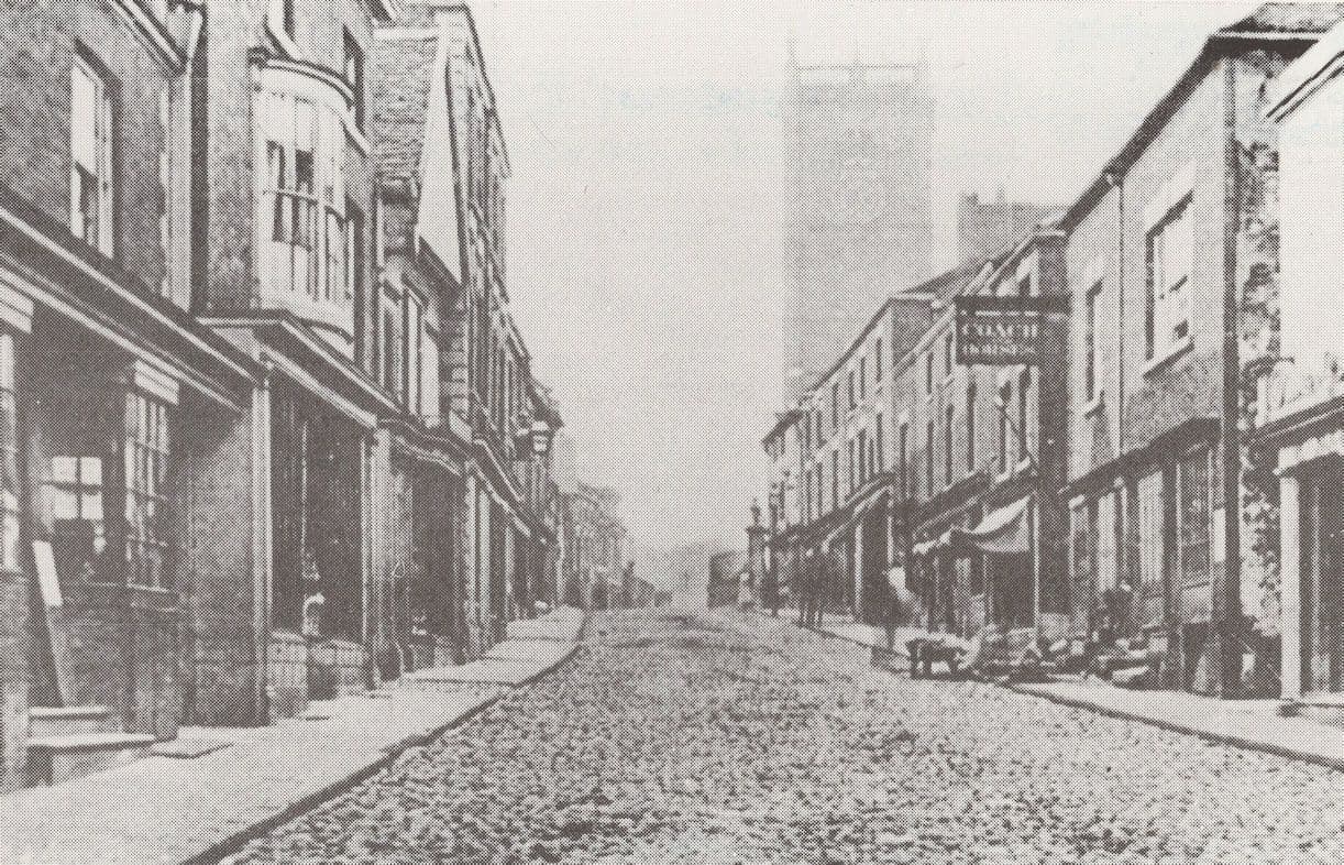 High Street Whitchurch Shropshire Victorian View Daily Star postcard