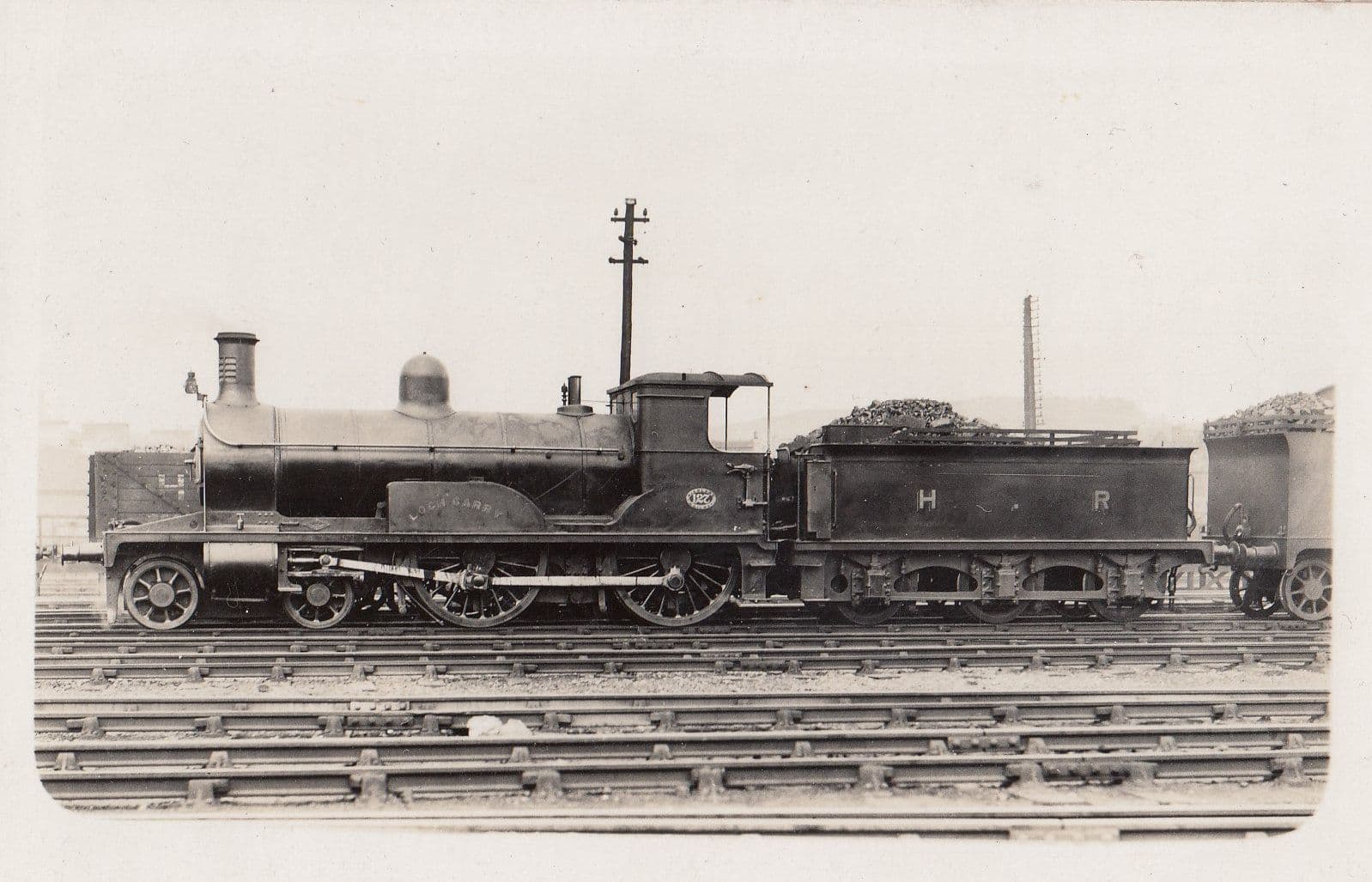 Highland Railway 2P Loch Class 0-6-0 No 1160 Cauliflowers Train Real Photo Old Postcard