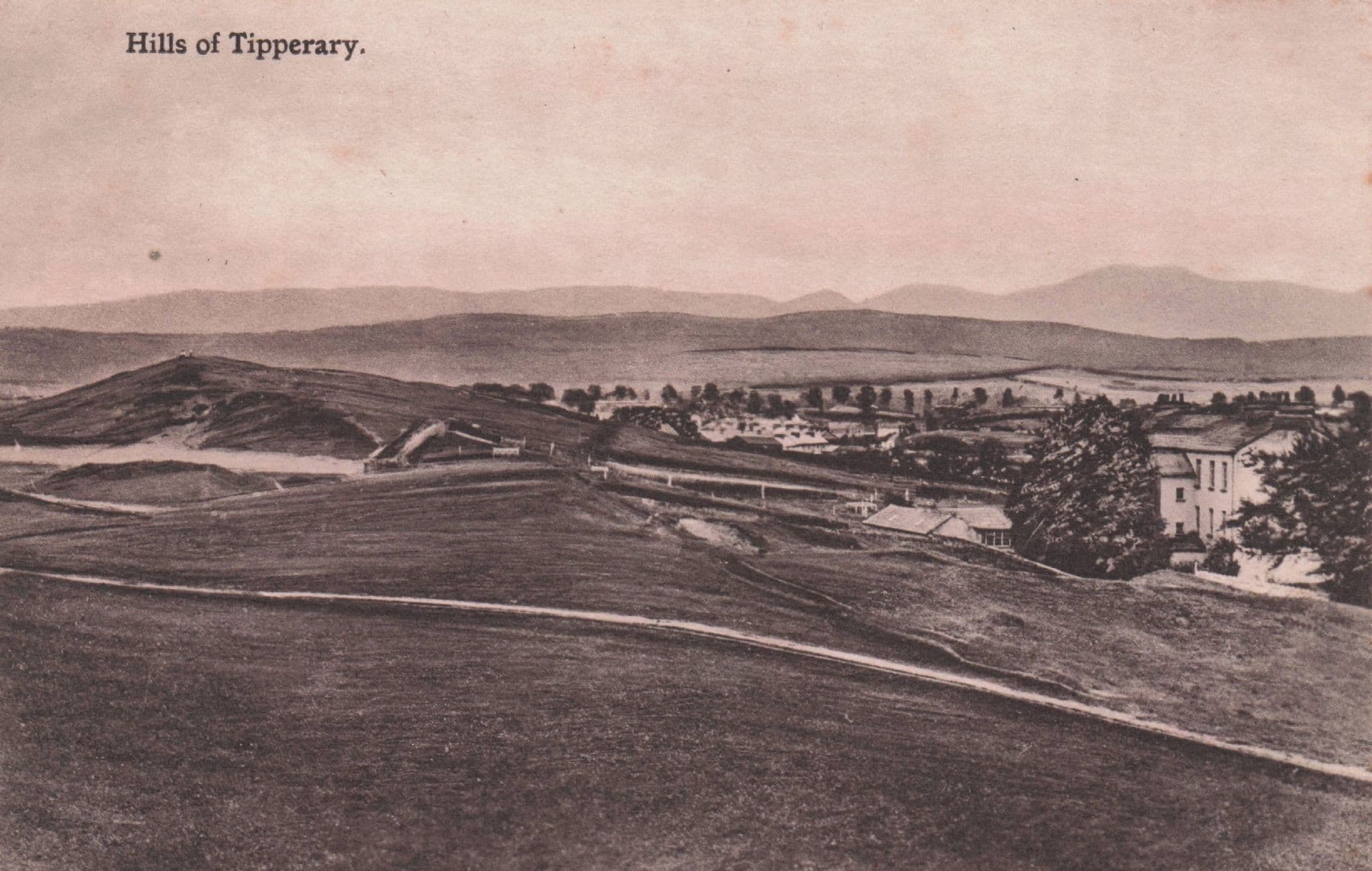 Hills Of Tipperary Ireland Antique WW1 Postcard