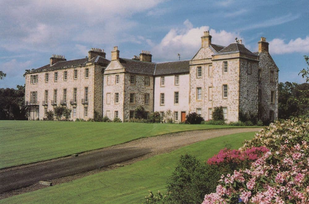 Hirsel House Stately Home Coldstream Scottish Postcard