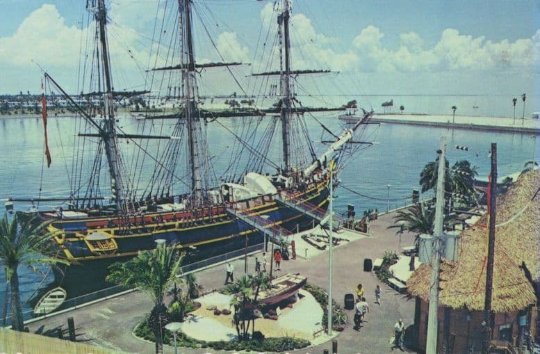 HMS Bounty Ship At Florida Postcard