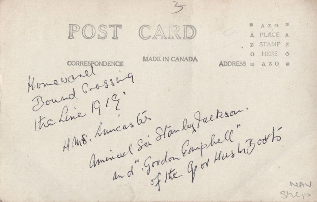 HMS Lancaster Military Ship in 1919 Neptune Old RPC Postcard