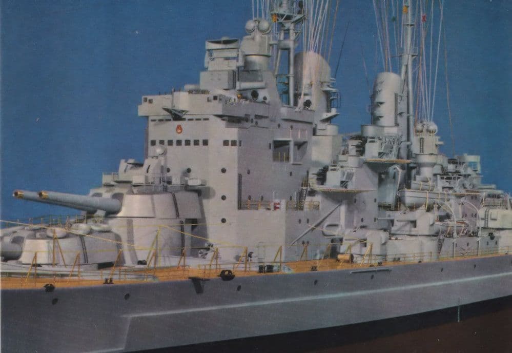 HMS Vanguard Ship Science Museum 1990s Postcard