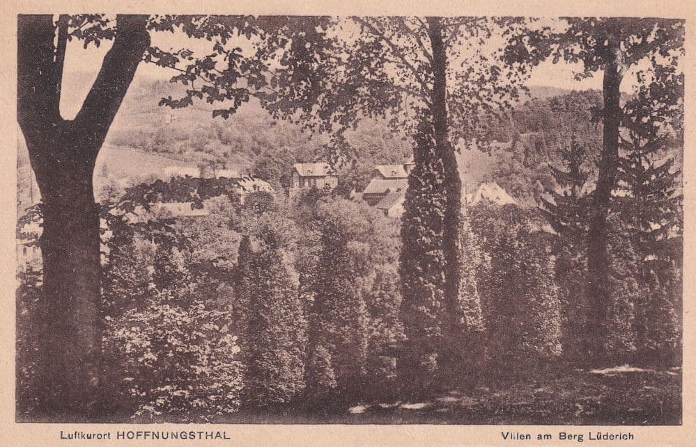 Hoffnungsthal Villen am Berg Luderich Old German Postcard
