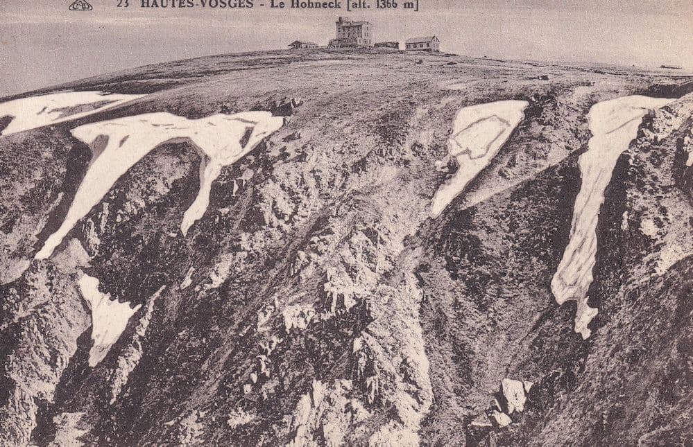 Hogneck Haute Vosges Spectacular French Old Aerial Postcard
