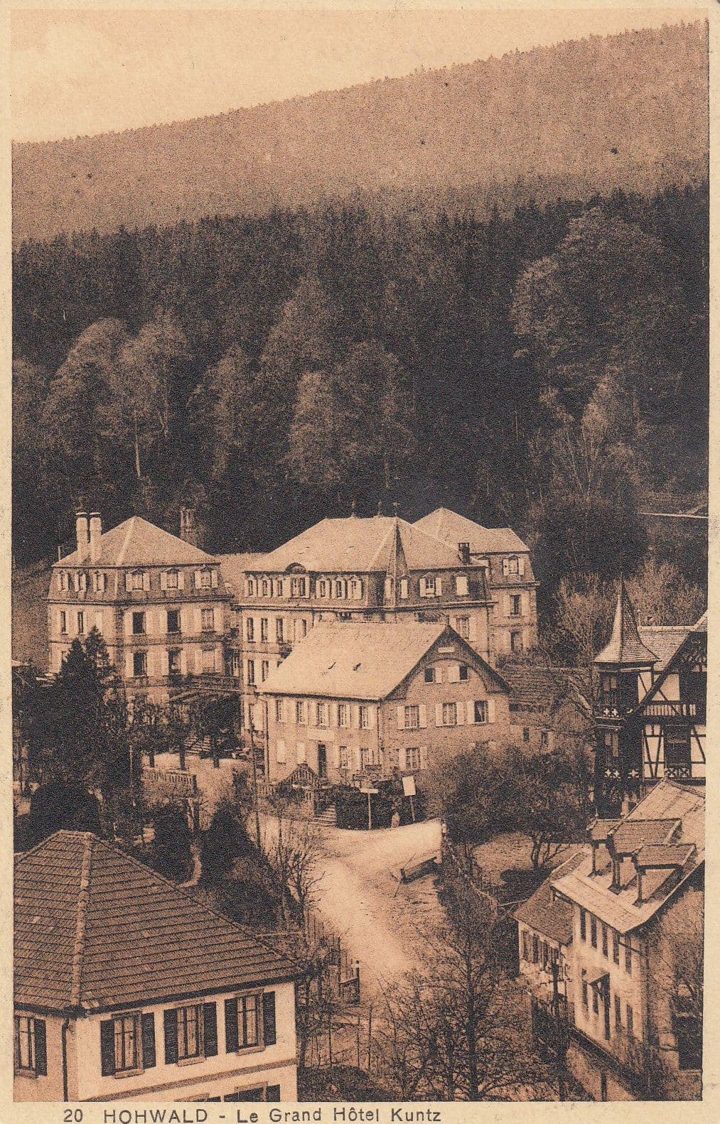 Hohwald Kuntz Hotel French Magazine Advertising Postcard