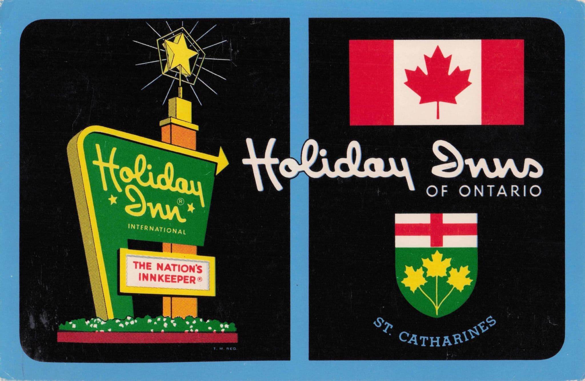 Holiday Inn St Catherine's Ontario Canadian Advertising Hotel Postcard