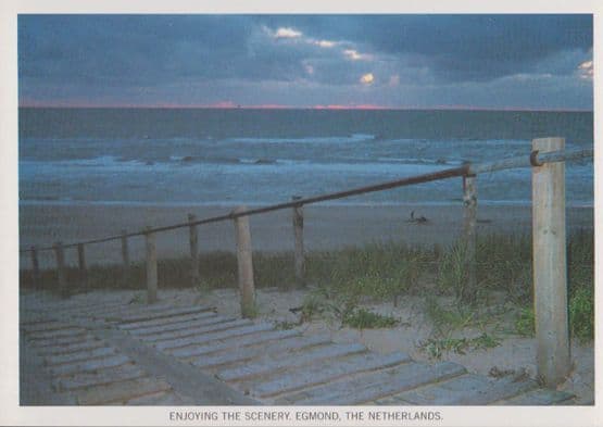 Holland Treadmill Runner Bowerman Shoes Egmond Race Runner Advertising Postcard