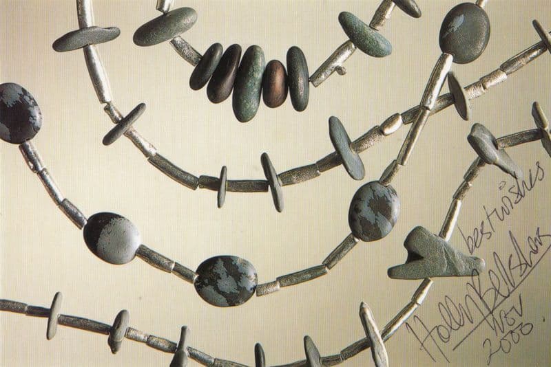 Holly Belsher Pebble Necklace Creator Hand Signed Postcard